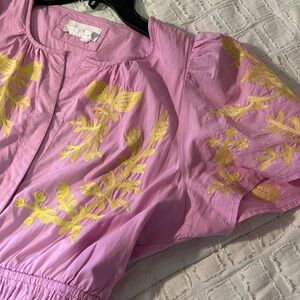 Anthropologie somerset maxi dress. Size Large. Pink combo color